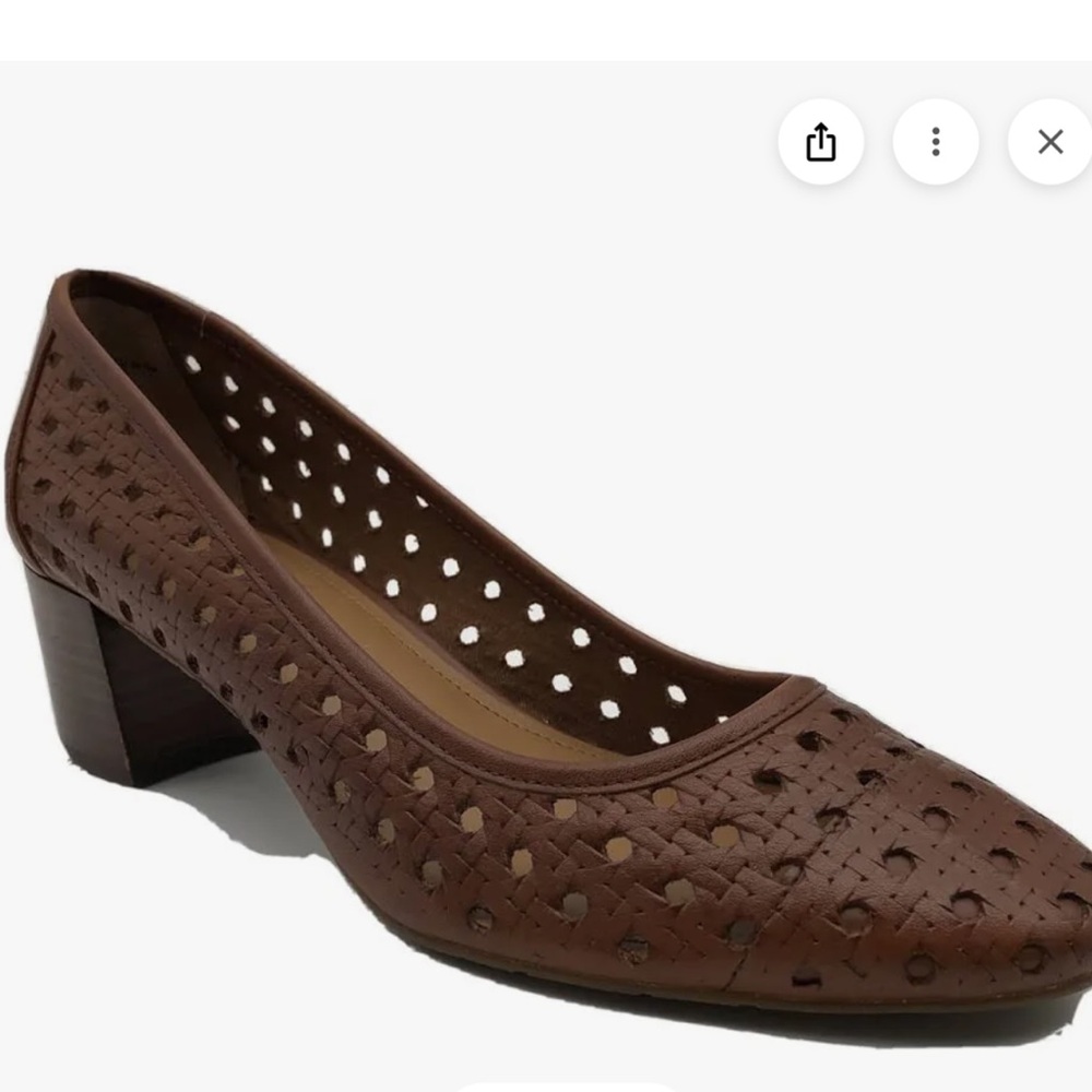 Patricia Nash Allegra brown leather‎ pumps 5.5